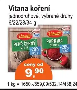 COOP DISKONT Vitana koření nabídka