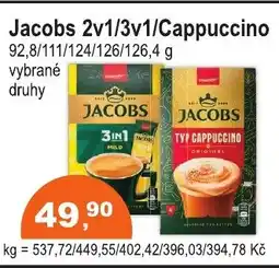 COOP DISKONT Jacobs 2v1/3v1/Cappuccino nabídka