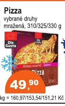 COOP DISKONT Dle Gusta Pizza nabídka