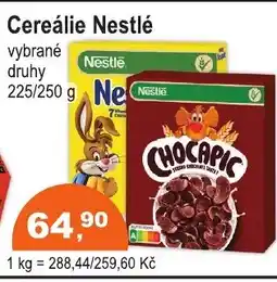 COOP DISKONT Cereálie Nestlé nabídka
