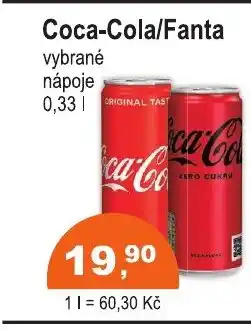 COOP DISKONT Coca-Cola/Fanta nabídka
