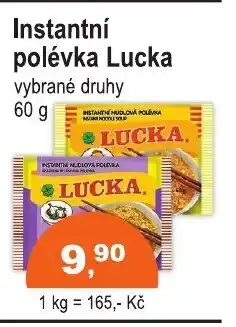 COOP DISKONT Lucka Instantní polévka nabídka