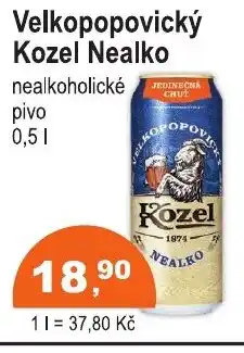 COOP DISKONT Velkopopovický Kozel Nealko nabídka