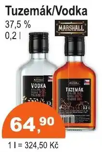 COOP DISKONT MARSHALL Tuzemák/Vodka nabídka