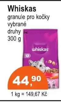 COOP DISKONT Whiskas granule pro kočky nabídka