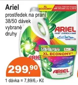 COOP DISKONT Ariel prostředek na praní nabídka
