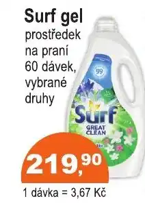 COOP DISKONT Surf gel nabídka