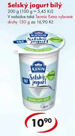 CBA Kunin Selský jogurt bílý nabídka
