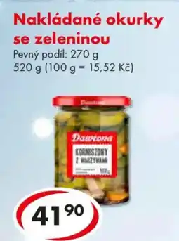 CBA Dawtona Nakládané okurky se zeleninou nabídka