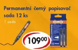 CBA Permanentní černý popisovač sada nabídka