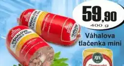 Adam Váhalova tlačenka mini nabídka