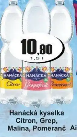 Adam Hanácká kyselka Citron, Grep, Malina, Pomeranč nabídka