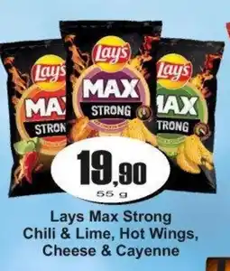 Adam Lays Max Strong Chili & Lime, Hot Wings, Cheese & Cayenne nabídka