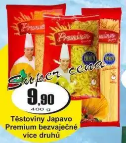 Adam Těstoviny Japavo Premium bezvaječné nabídka