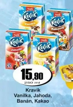 Adam Tatra Kravík Vanilka, Jahoda, Banán, Kakao nabídka