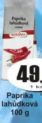 Adam Kotányi Paprika lahůdková nabídka