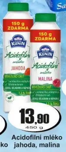 Adam Kunin Acidofilní mléko jahoda, malina nabídka