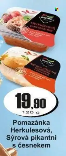 Adam GASTRO Pomazánka Herkulesová, Sýrová pikantní s česnekem nabídka