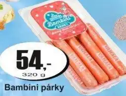 Adam Bambini párky nabídka