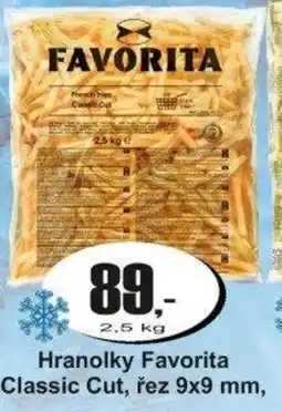 Adam Hranolky Favorita Classic Cut, řez 9x9 mm, nabídka