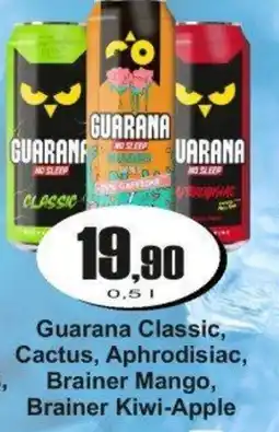 Adam Guarana Classic, Cactus, Aphrodisiac, Brainer Mango, Brainer Kiwi-Apple nabídka