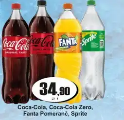 Adam Coca-Cola, Coca-Cola Zero, Fanta Pomeranč, Sprite nabídka