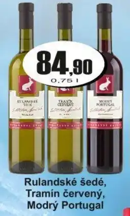 Adam Rulandské šedé, Tramín červený, Modrý Portugal nabídka