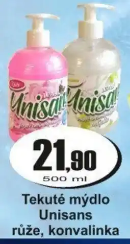 Adam Tekuté mýdlo Unisans růže, konvalinka nabídka