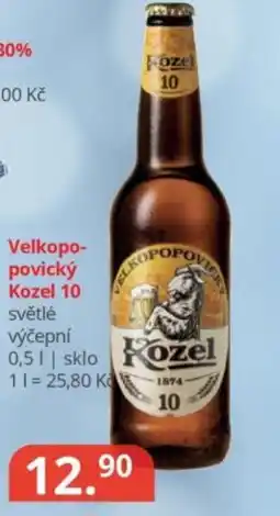 Potraviny CZ Velkopopovický Kozel 10 nabídka