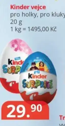 Potraviny CZ Kinder vejce nabídka