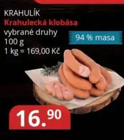 Potraviny CZ KRAHULIK Krahulecká klobása nabídka