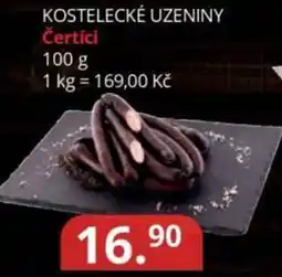 Potraviny CZ KOSTELECKÉ UZENINY Čertíci nabídka