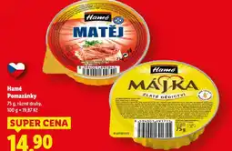 Lidl Hamé pomazánky nabídka