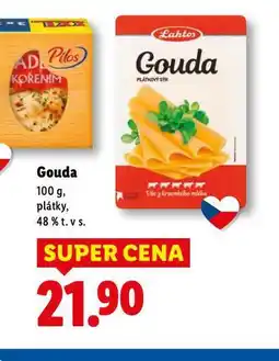 Lidl Gouda 48% plátky nabídka