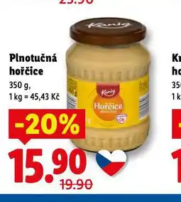 Lidl Plnotučná hořčice nabídka