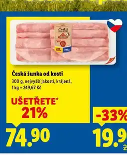 Lidl Česká šunka od kosti nabídka