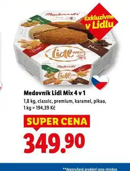 Lidl Medovník lidl mix 4v1 nabídka