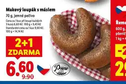 Lidl Makový loupák s máslem nabídka