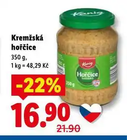 Lidl Kremžská hořčice nabídka