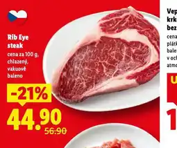 Lidl Rib eye steak nabídka