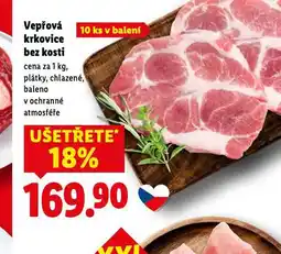 Lidl Vepřová krkovice bez kosti nabídka