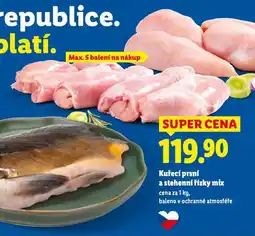 Lidl Kuřecí prsní a stehenní řízky mix nabídka