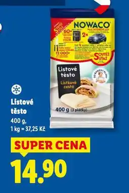 Lidl Listové těstto nabídka