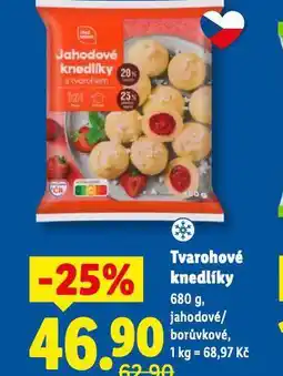 Lidl Tvarohvé knedlíky nabídka