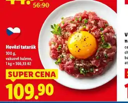 Lidl Hovězí tatarák nabídka