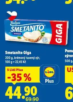Lidl Smetanito giga nabídka