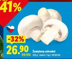 Lidl Žampiony zahradní nabídka