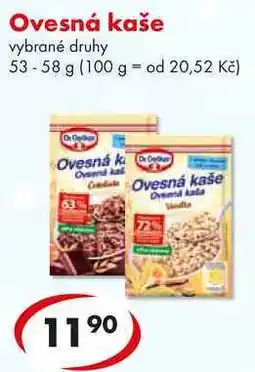 CBA Ovesná kaše nabídka