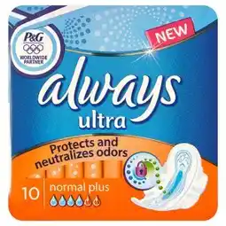 CBA Always Ultra Normal plus hygienické vložky 10 ks nabídka