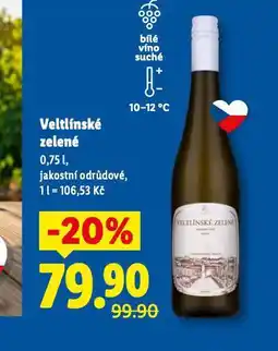 Lidl Veltínské zelené nabídka